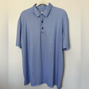Callaway Opti-Dry Blue Quick Drying Golf Polo Performance Shirt Size L